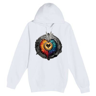 Love And Titanium Premium Pullover Hoodie