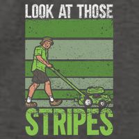 Look At Those Stripes Lawn Mowing Funny Dad Lawn Mower Vector Backpack