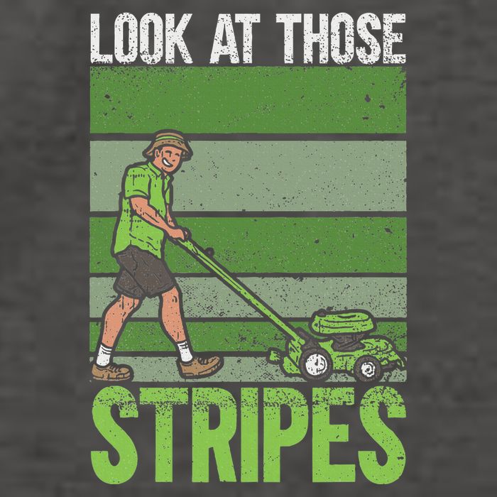 Look At Those Stripes Lawn Mowing Funny Dad Lawn Mower Vector Backpack