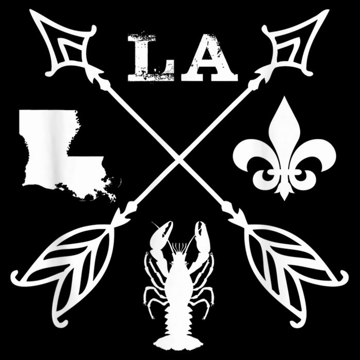 Louisiana arrow t shirt New Orleans Mardi Gras Tshirt Visor