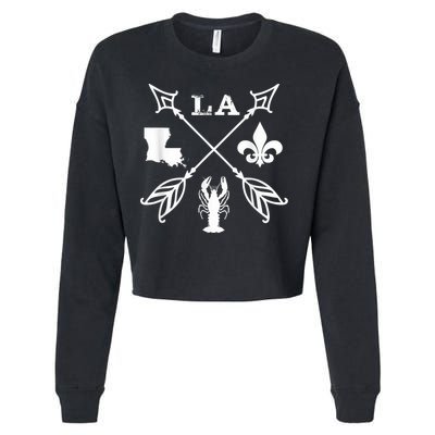 Louisiana arrow t shirt New Orleans Mardi Gras Tshirt Cropped Pullover Crew