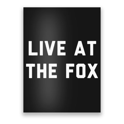 Live At The Fox Classic Rock Music Inspired Southern Rock Poster