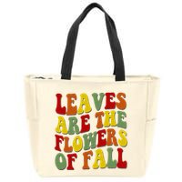Leaves Are The Flowers Of Fall Retro Zip Tote Bag