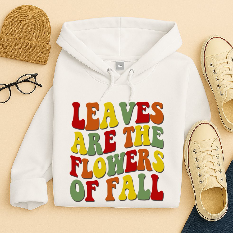 Leaves Are The Flowers Of Fall Retro Hoodie