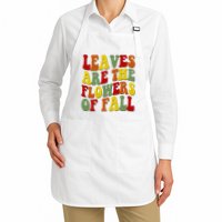 Leaves Are The Flowers Of Fall Retro Apron