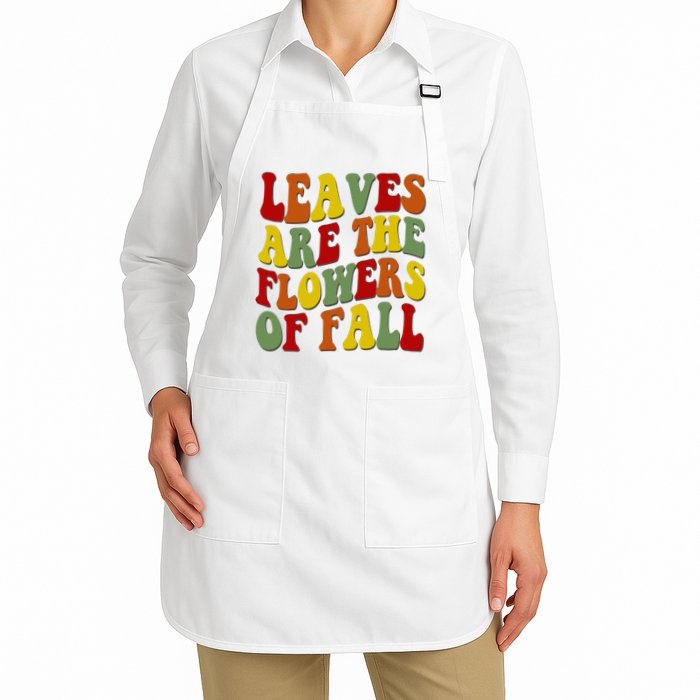 Leaves Are The Flowers Of Fall Retro Apron