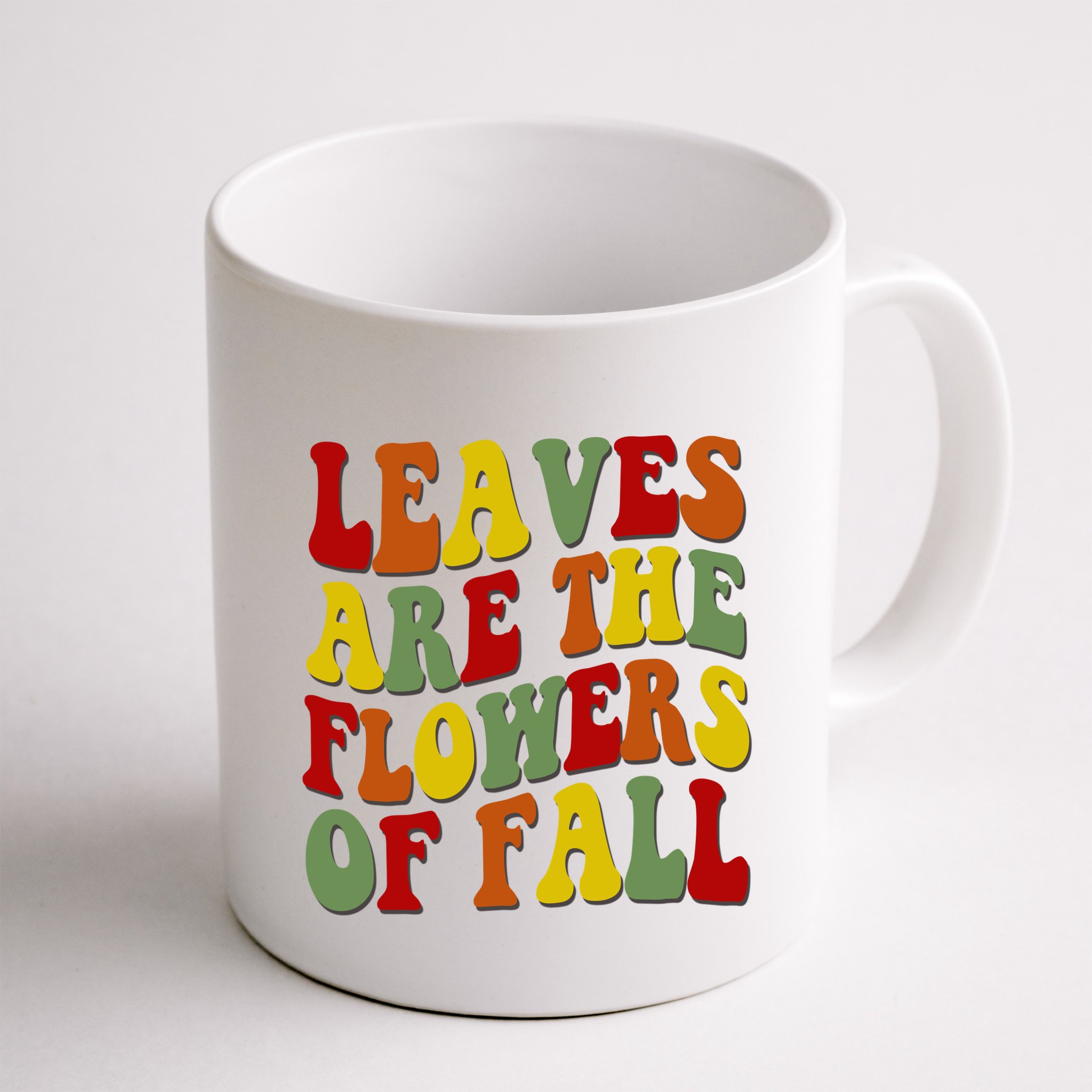 Leaves Are The Flowers Of Fall Retro Mug