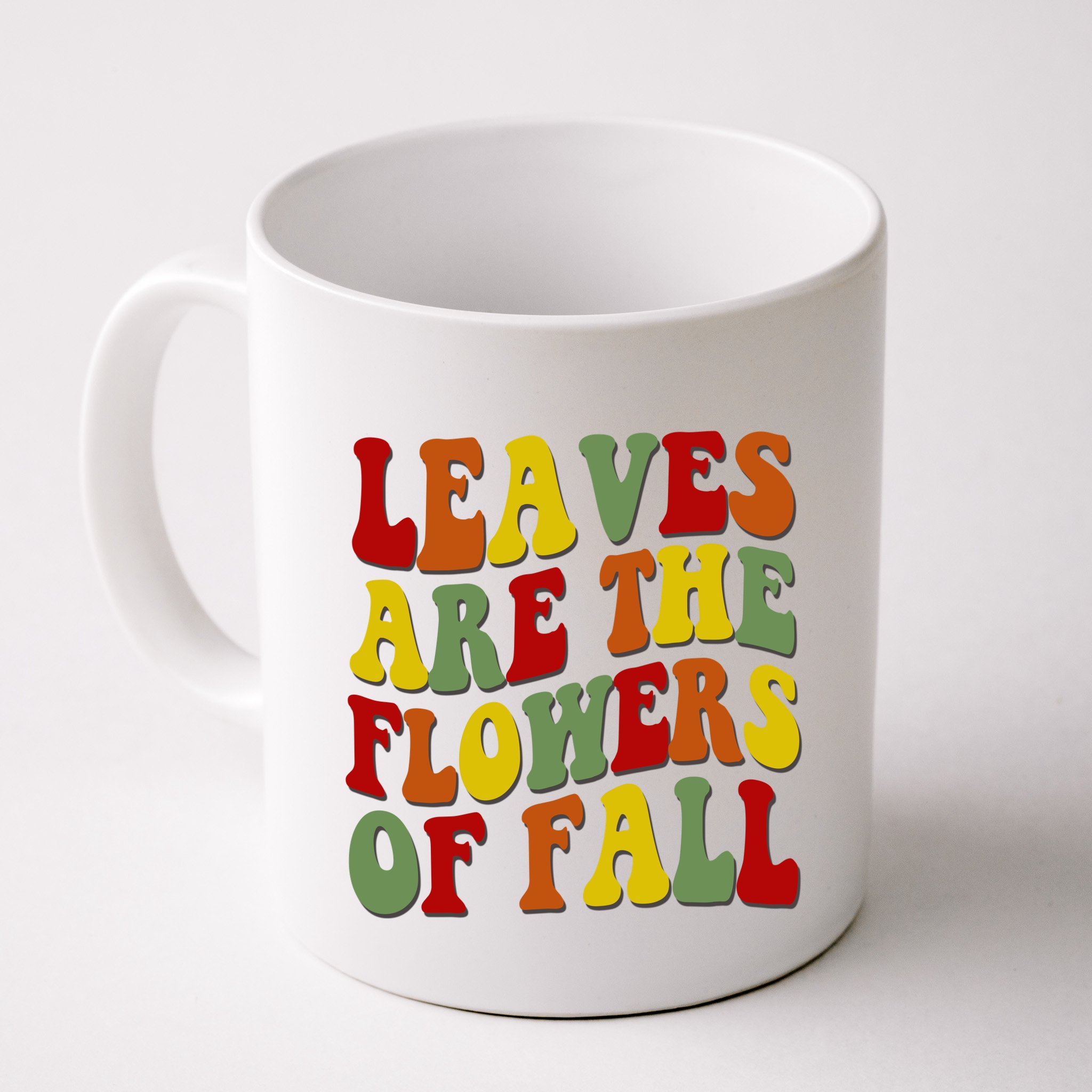 Leaves Are The Flowers Of Fall Retro Mug