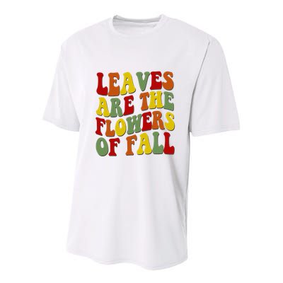 Leaves Are The Flowers Of Fall Retro Youth Performance Sprint T-Shirt