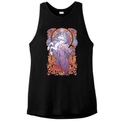 Lady Amalthea The Last Unicorn Ladies PosiCharge Tri-Blend Wicking Tank