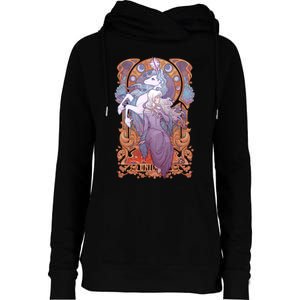 Lady Amalthea The Last Unicorn Womens Funnel Neck Pullover Hood