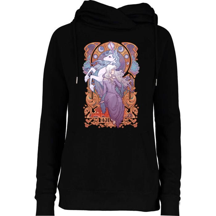 Lady Amalthea The Last Unicorn Womens Funnel Neck Pullover Hood