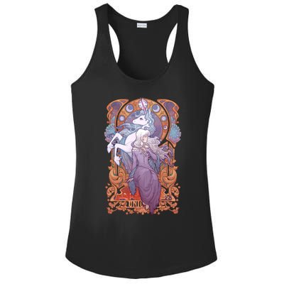 Lady Amalthea The Last Unicorn Ladies PosiCharge Competitor Racerback Tank