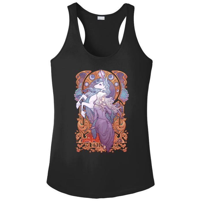 Lady Amalthea The Last Unicorn Ladies PosiCharge Competitor Racerback Tank