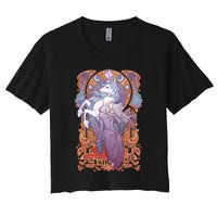 Lady Amalthea The Last Unicorn Women's Crop Top Tee