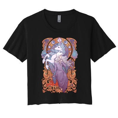 Lady Amalthea The Last Unicorn Women's Crop Top Tee