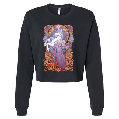 Lady Amalthea The Last Unicorn Cropped Pullover Crew