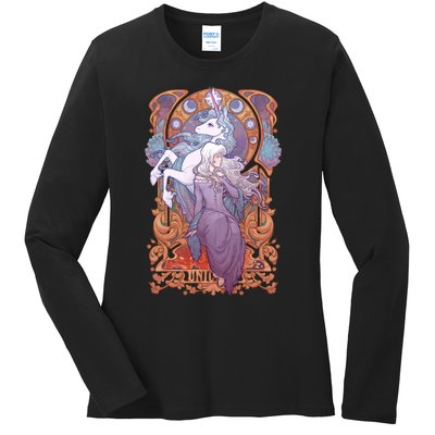 Lady Amalthea The Last Unicorn Ladies Long Sleeve Shirt