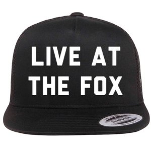 Live At The Fox Classic Rock Music Inspired Southern Rock Flat Bill Trucker Hat