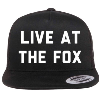 Live At The Fox Classic Rock Music Inspired Southern Rock Flat Bill Trucker Hat