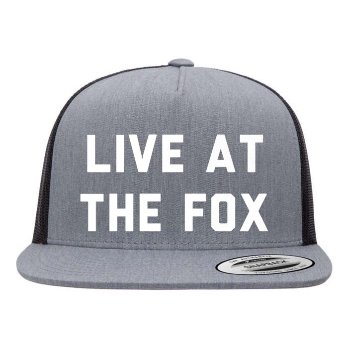 Live At The Fox Classic Rock Music Inspired Southern Rock Flat Bill Trucker Hat