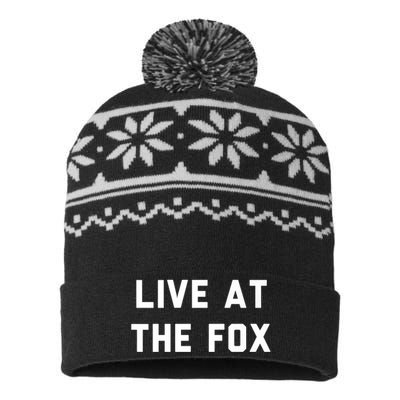 Live At The Fox Classic Rock Music Inspired Southern Rock USA-Made Snowflake Beanie