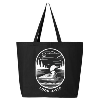 Loon A Tic Funny Common Loon Minnesota Lake Loon 25L Jumbo Tote