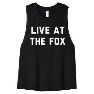 Live At The Fox Classic Rock Music Inspired Southern Rock Women's Racerback Cropped Tank