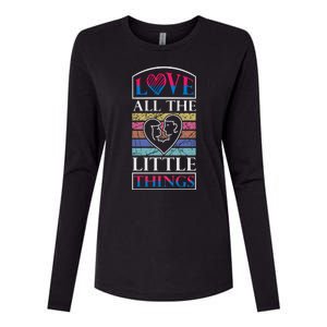 Love All The Little Things Womens Cotton Relaxed Long Sleeve T-Shirt