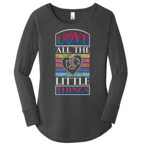 Love All The Little Things Women's Perfect Tri Tunic Long Sleeve Shirt