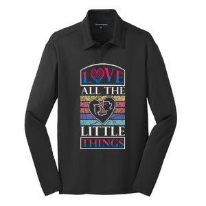 Love All The Little Things Silk Touch Performance Long Sleeve Polo