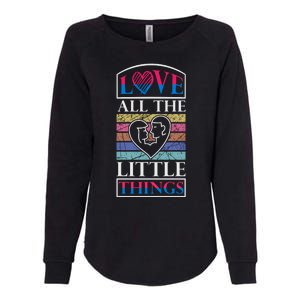 Love All The Little Things Womens California Wash Sweatshirt