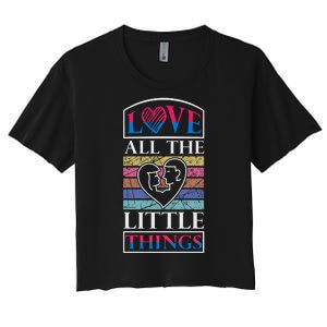 Love All The Little Things Women's Crop Top Tee