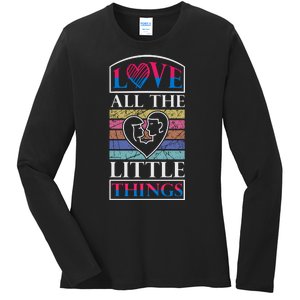 Love All The Little Things Ladies Long Sleeve Shirt