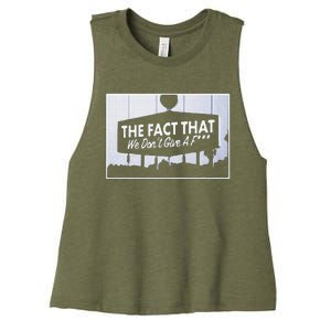 Los Angeles The Fact That We DonT Give A F Women's Racerback Cropped Tank