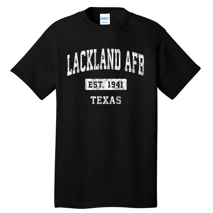 Lackland Afb Texas Tx Vintage Sports Established Tall T-Shirt