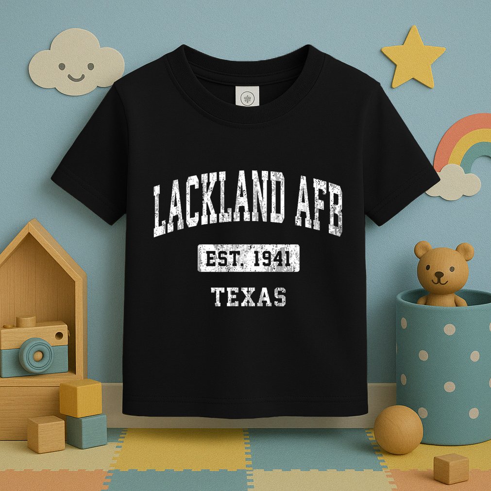Lackland Afb Texas Tx Vintage Sports Established Toddler T-Shirt