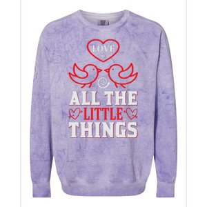 Love All The Little Things Colorblast Crewneck Sweatshirt