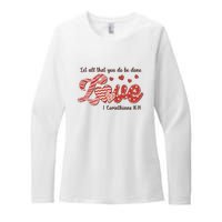 Let All That You Do Be Done Love Retro Valentine's Day Gift Womens CVC Long Sleeve Shirt