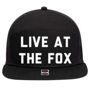 Live At The Fox Classic Rock Music Inspired Southern Rock 7 Panel Mesh Trucker Snapback Hat