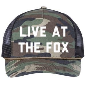 Live At The Fox Classic Rock Music Inspired Southern Rock Retro Rope Trucker Hat Cap