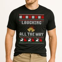 Laughing All The Way Jingle Bells Ugly Sweater Gift Cooling Performance Crew T-Shirt