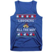 Laughing All The Way Jingle Bells Ugly Sweater Gift Tank Top