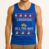 Laughing All The Way Jingle Bells Ugly Sweater Gift Tank Top