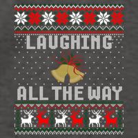 Laughing All The Way Jingle Bells Ugly Sweater Gift Vector Backpack
