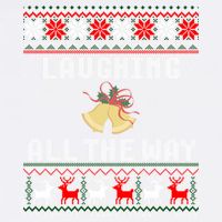 Laughing All The Way Jingle Bells Ugly Sweater Gift Garment-Dyed Sweatshirt
