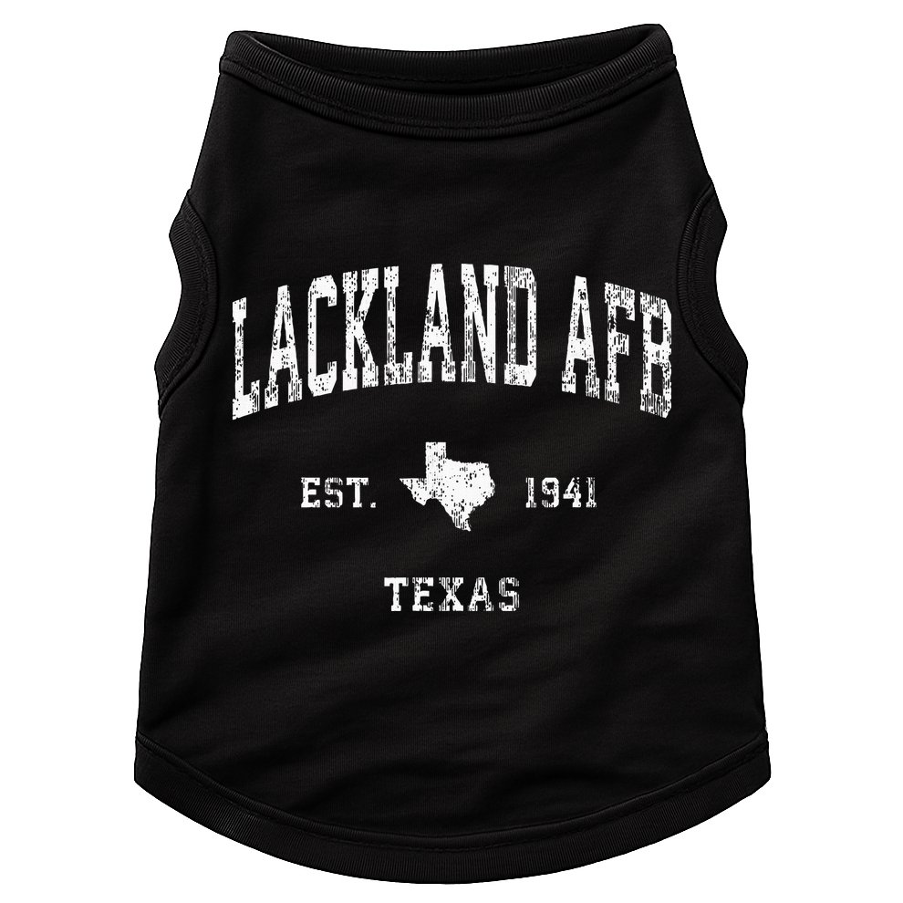 Lackland Afb Texas Tx Vintage Athletic Sports Design Doggie Tank