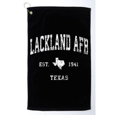 Lackland Afb Texas Tx Vintage Athletic Sports Design Golf Towel