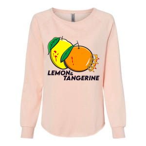 Lemon And Tangerine Bullet Train Womens California Wash Sweatshirt