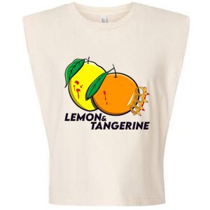 Lemon And Tangerine Bullet Train Garment-Dyed Women's Muscle Tee